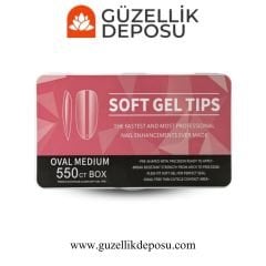 Misyul Soft Gel Tips Oval Medium 550'li (Soft Jel Tips)