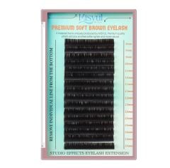 Misyul Kahverengi İpek Kirpik C Kıvrım Mix