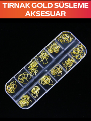 Tırnak Süsleme Nail Art Gold Aksesuar