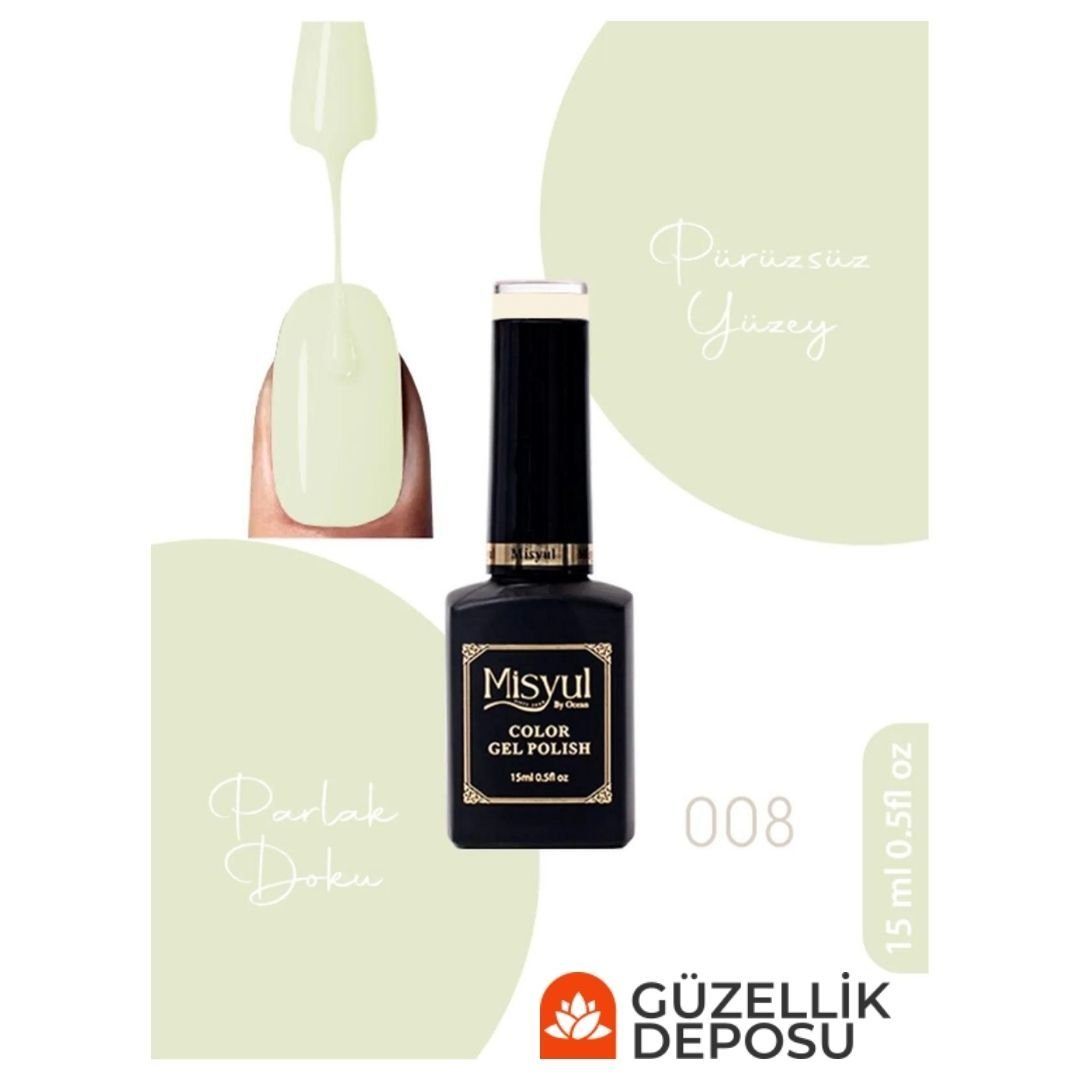 Misyul Nail Art Uv Led Kalıcı Oje 15ml 008