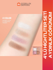 4'lü Highlighter & Aydınlatıcı