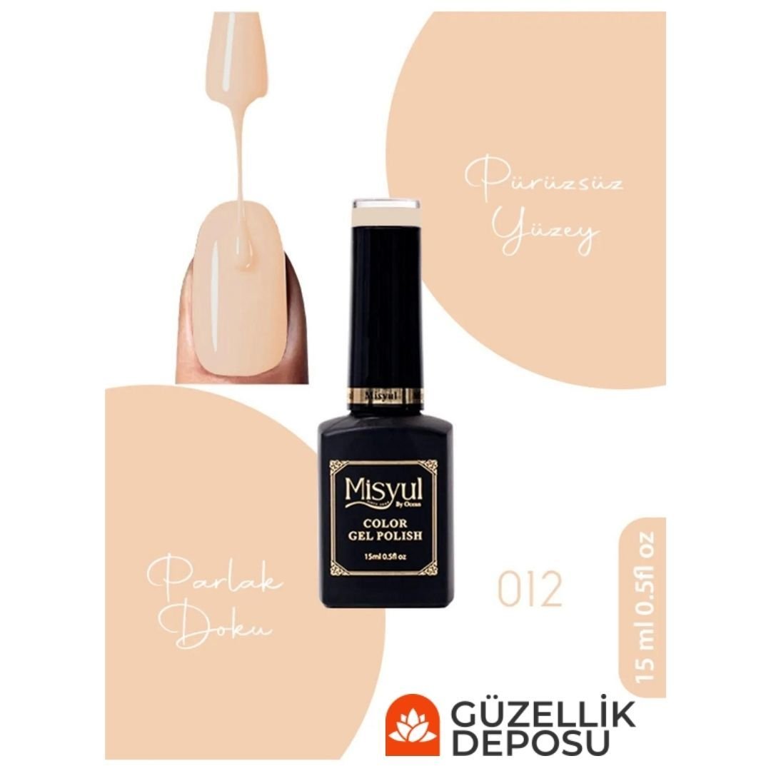 Misyul Nail Art Uv Led Kalıcı Oje 15ml 012
