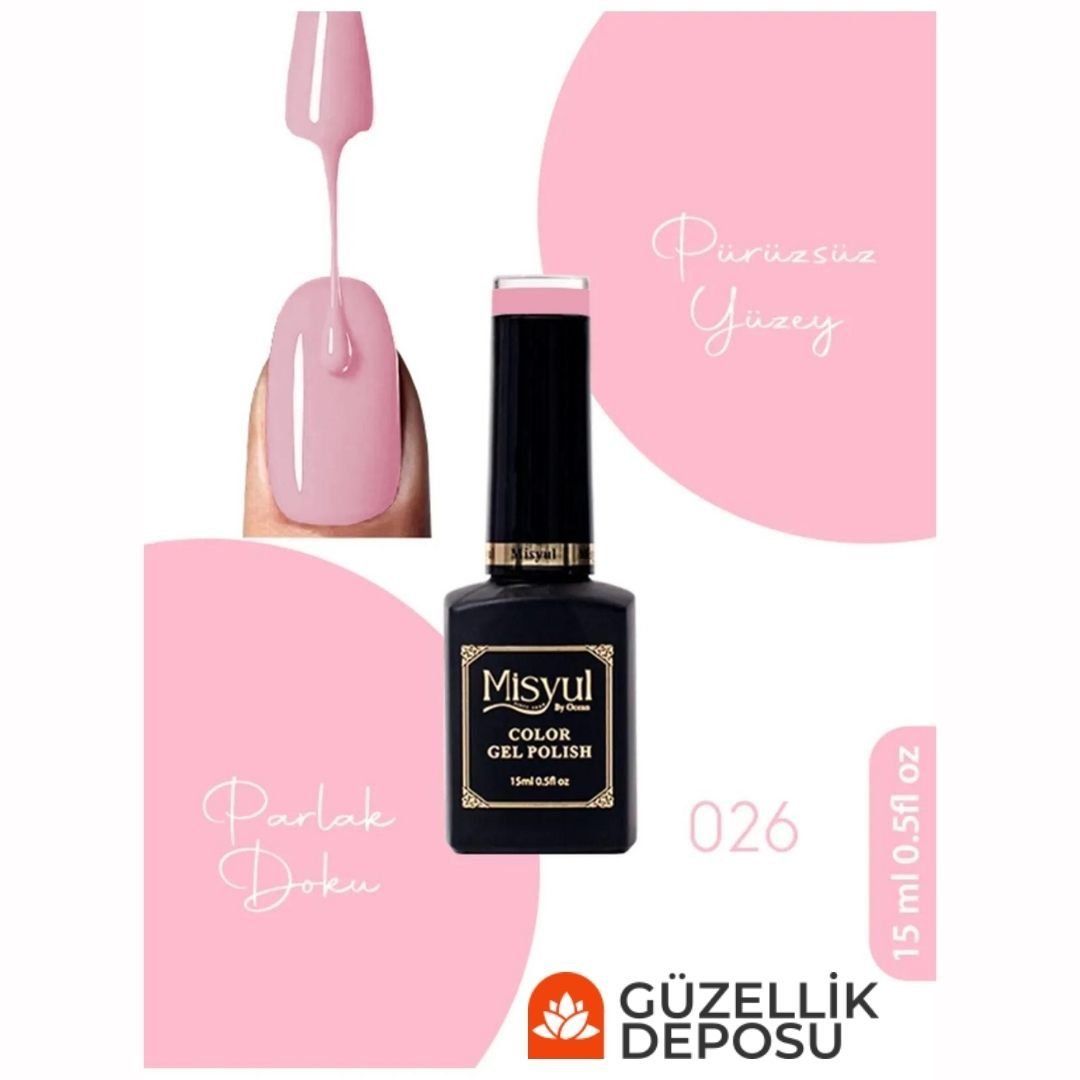 Misyul Nail Art Uv Led Kalıcı Oje 15ml 026
