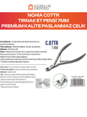 Nghia Tırnak Et Pensi C07 7mm Premium Kalite