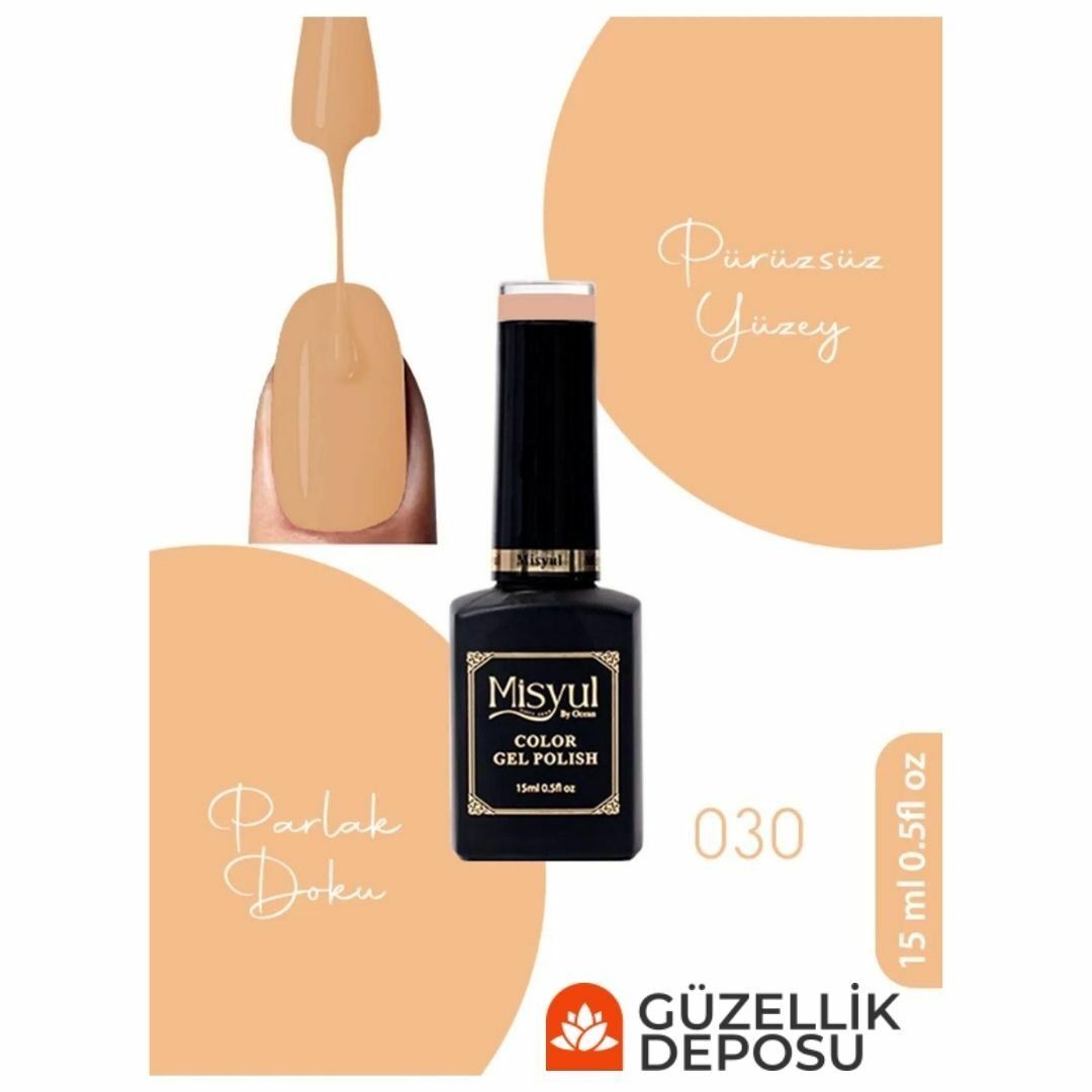 Misyul Nail Art Uv Led Kalıcı Oje 15ml 030