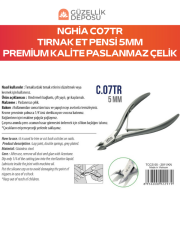 Nghia Tırnak Et Pensi C07 5mm Premium Kalite
