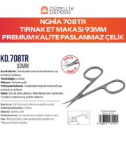 Nghia Tırnak Et Makası 708TR 93mm Premium Kalite