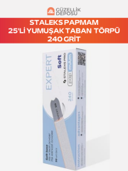 Staleks Expert 20 Yedek PapmAm Beyaz Törpü (Yumuşak Taban) 240 Grit (25 Adet)