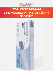 Staleks Expert 20 Yedek PapmAm Beyaz Törpüler (Yumuşak Taban) 180 Grit (25 Adet)
