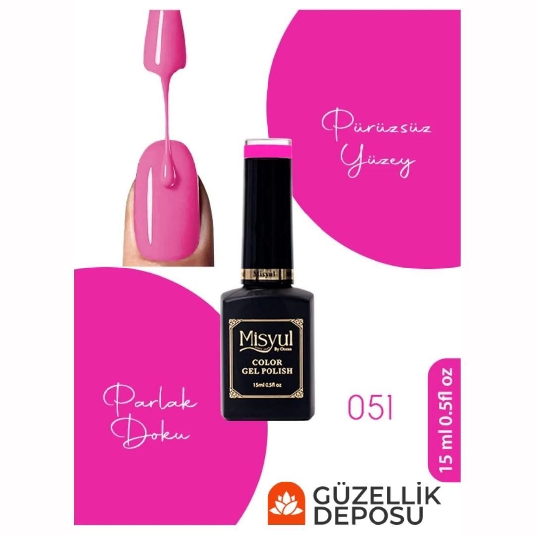 ﻿Misyul Nail Art Uv Led Kalıcı Oje 15ml 051