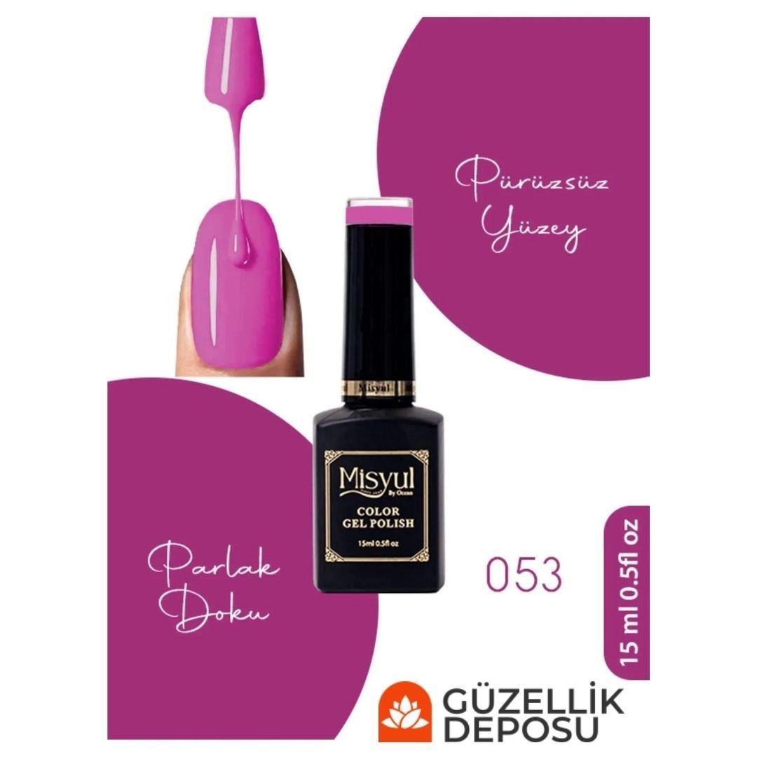 ﻿Misyul Nail Art Uv Led Kalıcı Oje 15ml 053