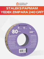 Staleks Pro Plastik Bobin İçin EXPERT Yedek PapmAm Beyaz Bant Törpü Bloğu, 240 Grit