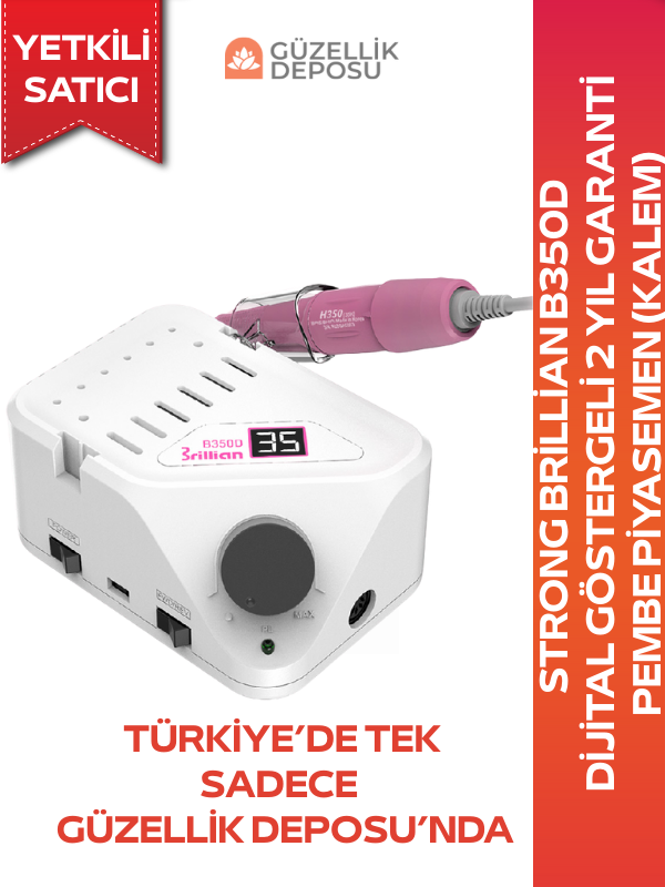 Strong Brillan B350D Freze Cihazı Dijital Göstergeli Pembe Piyasemen (Kalem) 2 Yıl Garantili Frez Makinesi Freze Makinesi