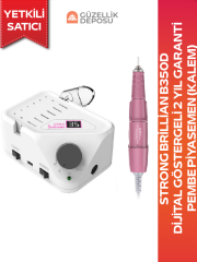 Strong Brillan B350D Freze Cihazı Dijital Göstergeli Pembe Piyasemen (Kalem) 2 Yıl Garantili Frez Makinesi Freze Makinesi