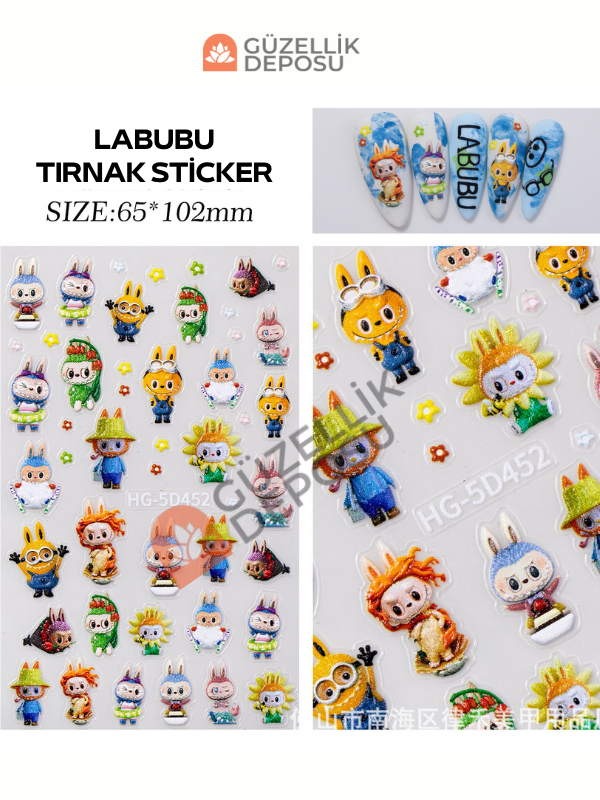 Labubu Tırnak Sticker 1
