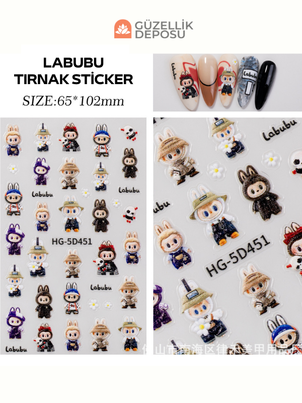 Labubu Tırnak Sticker 2