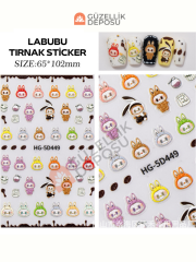 Labubu Tırnak Sticker 3