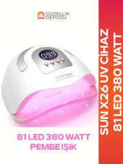 Sun x26 Uv Led Tırnak Cihazı 81 Led 380 Watt