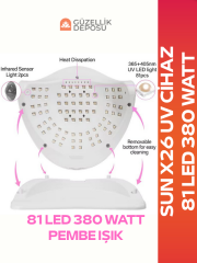 Sun x26 Uv Led Tırnak Cihazı 81 Led 380 Watt