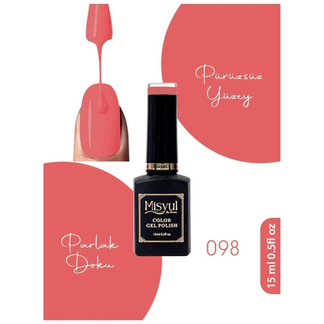 ﻿Misyul Nail Art Uv Led Kalıcı Oje 15ml 098