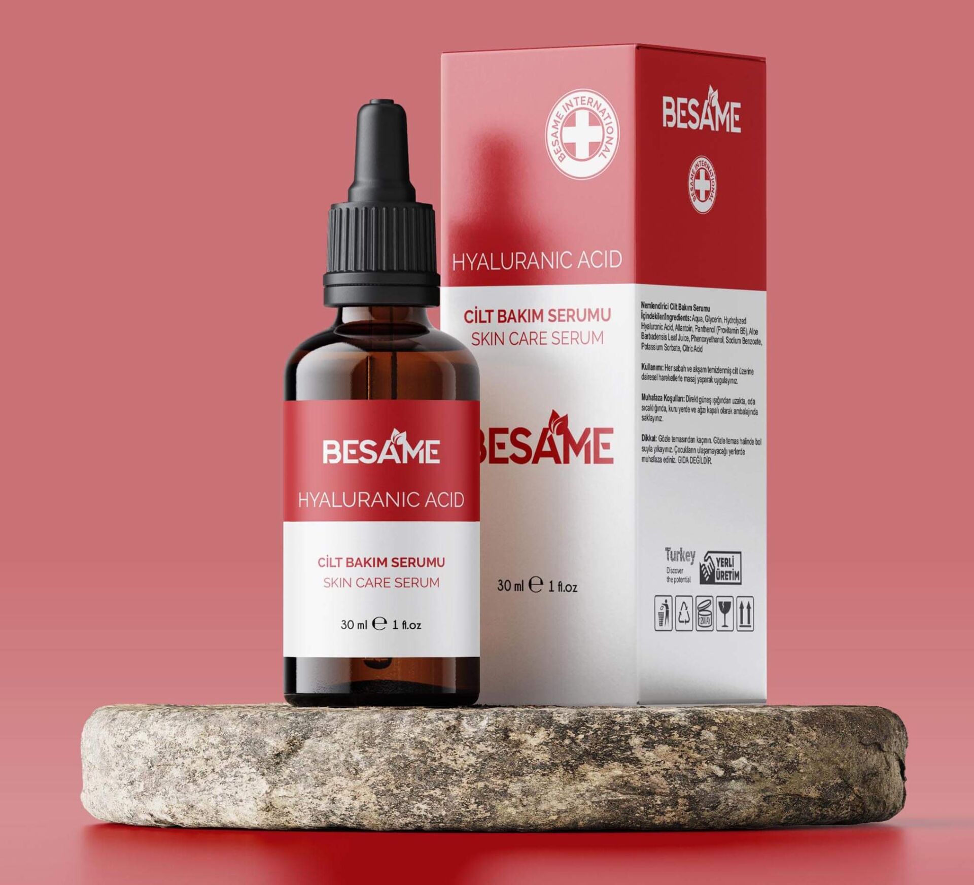 Besame Hyaluranic Asit Nemlendirici Cilt Bakım Serumu 30 Ml