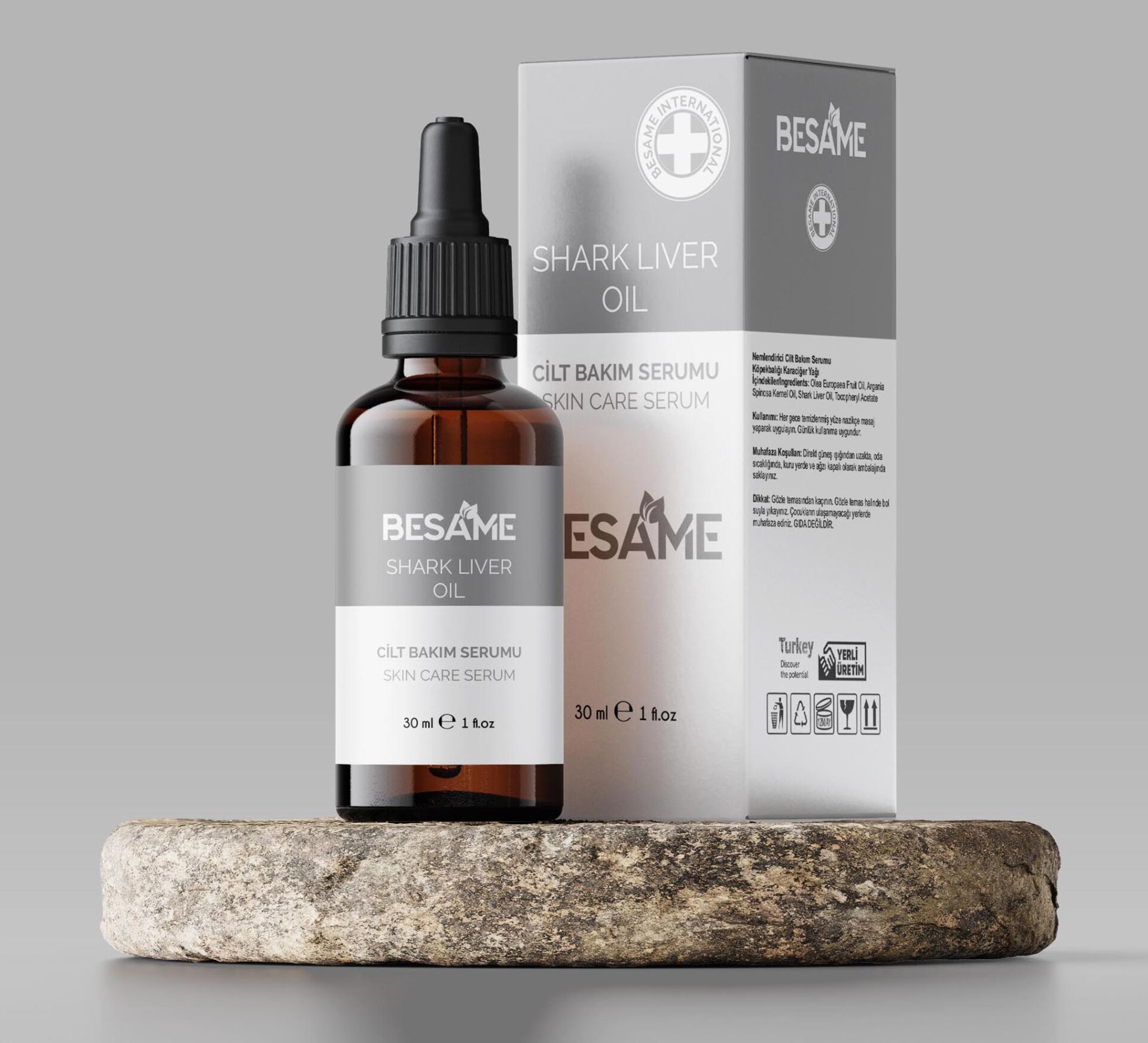 Besame Köpek Balığı Karaciğer Yağı Nemlendirici Cilt Bakım Serumu 30 Ml