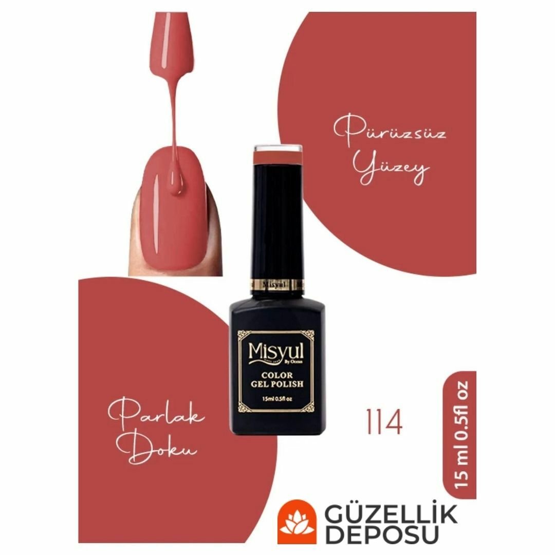 ﻿Misyul Nail Art Uv Led Kalıcı Oje 15ml 114