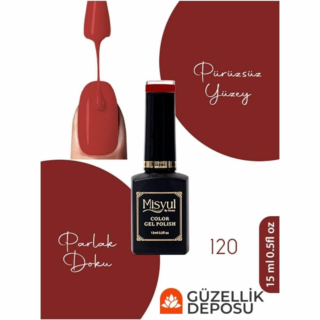 ﻿Misyul Nail Art Uv Led Kalıcı Oje 15ml 120