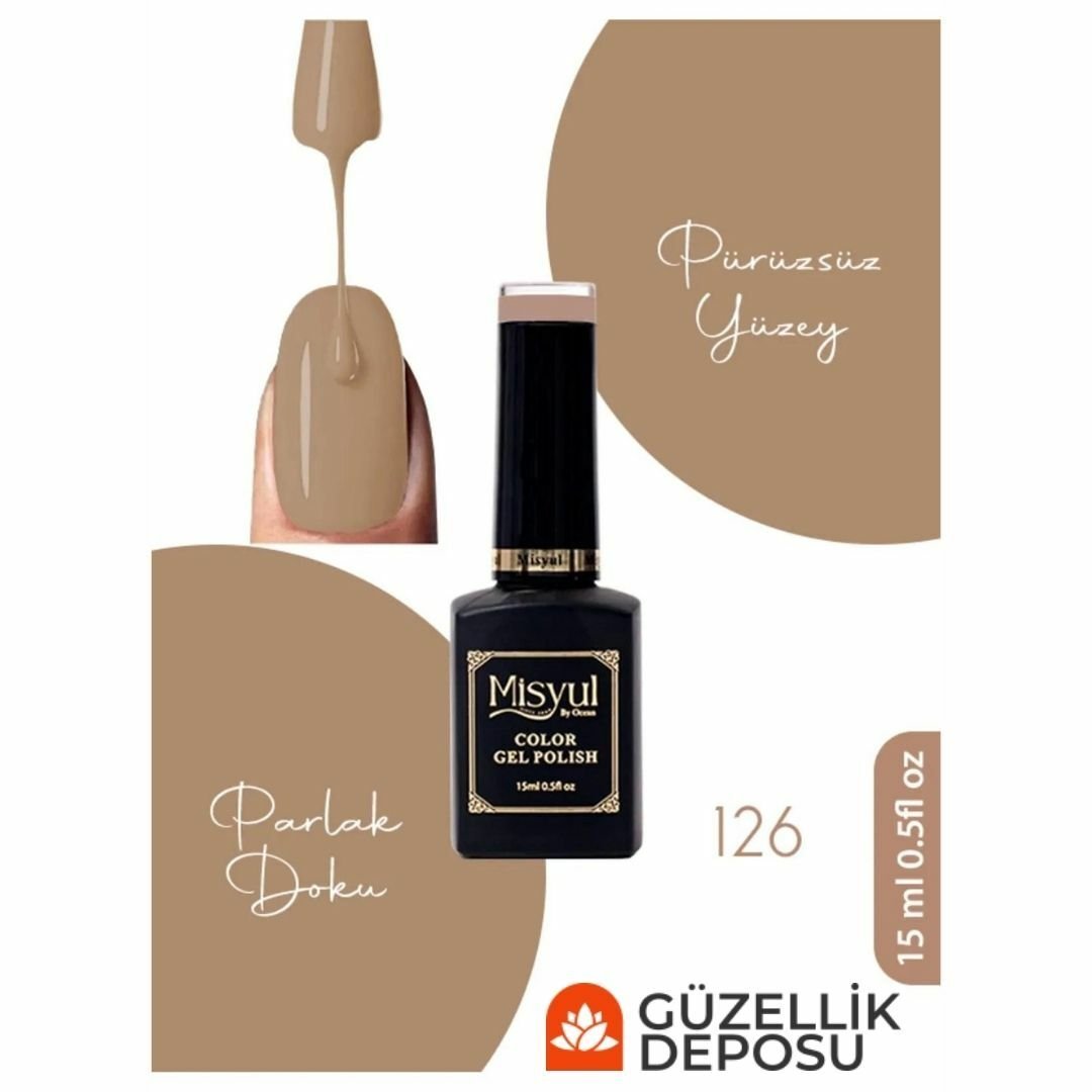 ﻿Misyul Nail Art Uv Led Kalıcı Oje 15ml 126