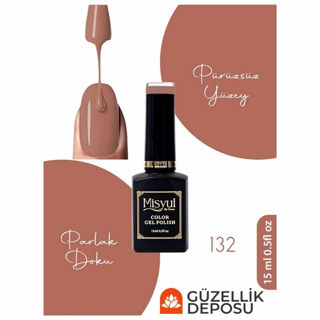 ﻿Misyul Nail Art Uv Led Kalıcı Oje 15ml 132