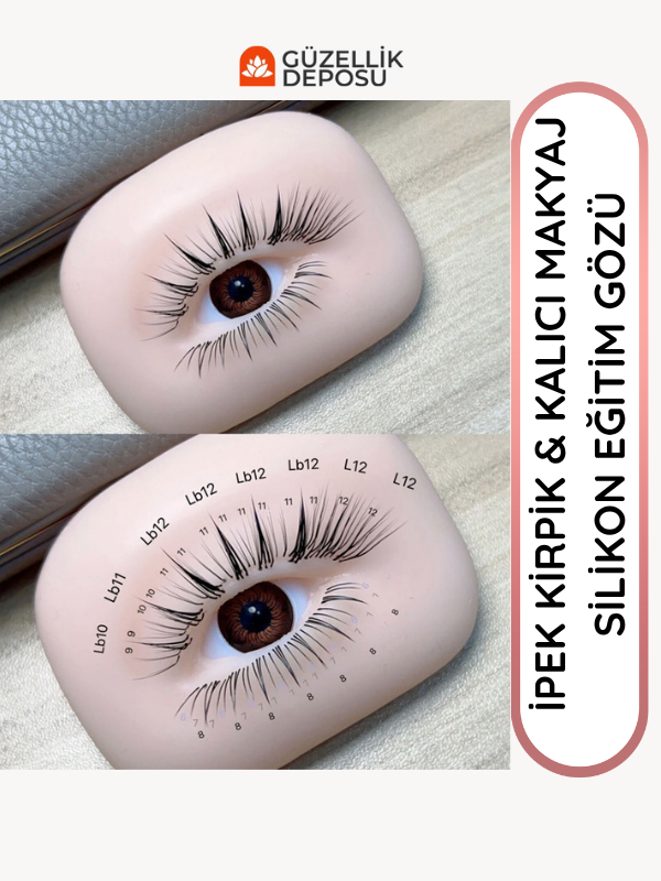 İpek Kirpik ve Kalıcı Makyaj Silikon Eğitim Gözü