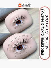 İpek Kirpik ve Kalıcı Makyaj Silikon Eğitim Gözü