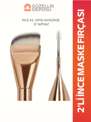 2’li Profesyonel Maske & Fondöten Uygulama Fırçası – Yumuşak Kıl, Kolay Sürüm