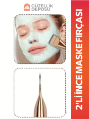 2'li İnce Maske & Fondöten Fırça Seti – Profesyonel ve Pürüzsüz Uygulama İçin!