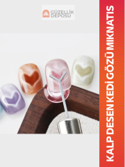 Kalp Desen Kedi Gözü Mıknatıs - Kedigözü Magnet