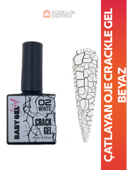 Çatlayan Kalıcı Oje 20 ml - Crackle Gel Polish Beyaz