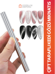 Çift Taraflı Kedi Gözü Mıknatısı | Cat Eye Jel Oje Manyetik