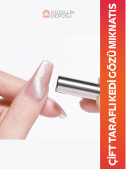 Çift Taraflı Kedi Gözü Mıknatısı | Cat Eye Jel Oje Manyetik