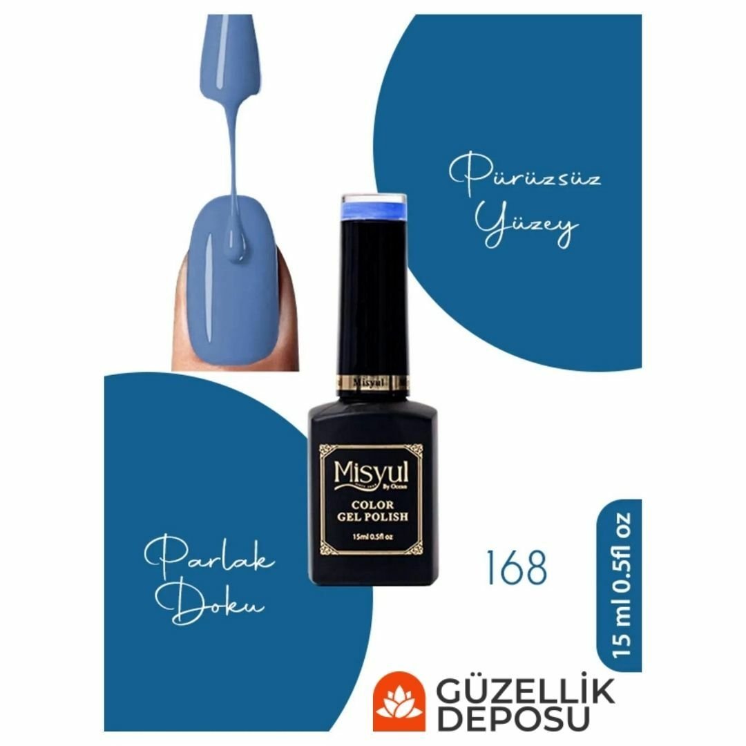 ﻿Misyul Nail Art Uv Led Kalıcı Oje 15ml 168