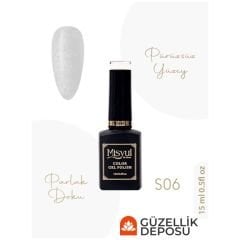 ﻿Misyul Nail Art Uv Led Simli Kalıcı Oje 15ml S06