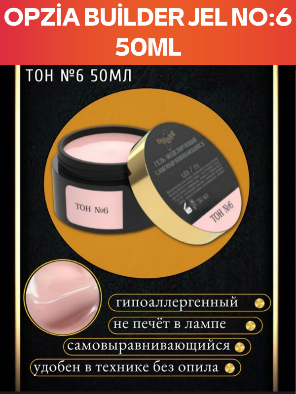 Opzia Builder Jel No:6 50ml (Orijinal)