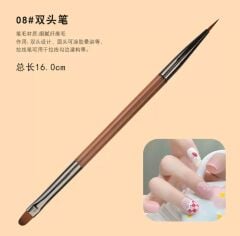 Premium 9'lu Nail Art & Jel Ombre Dizayn Fırça Seti