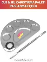 Oje ve Jel Karıştırma Paleti Paslanmaz Çelik