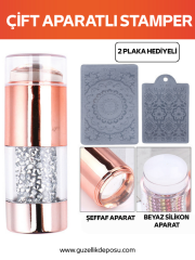 Çift Aparatlı Stamper ve 2 Plaka Hediyesi ile Nail Art'ta Devrim!