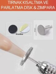 Tırnak Kısaltma ve Parlatma Disk & Zımpara - Freze Cihazı Uyumlu