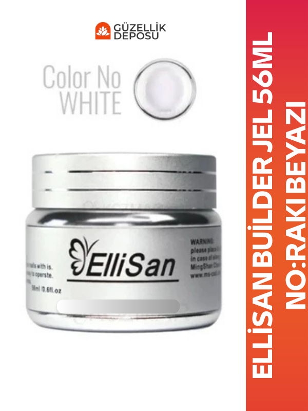 Ellisan Builder Jel 56ml - No: Rakı Beyazı (White)