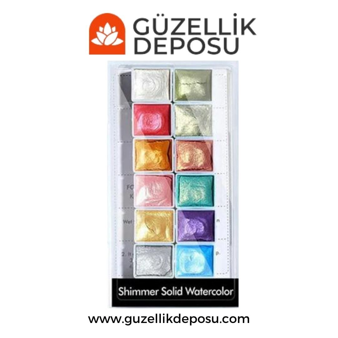 Tırnak Süsleme Boyası 12'li Tırnak Sulu Boya