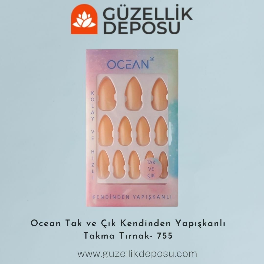 Ocean Takma Tırnak Tak Ve Çık Kendinden Yapışkanlı - 755