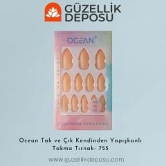 Ocean Takma Tırnak Tak Ve Çık Kendinden Yapışkanlı - 755