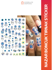 Nazar Boncuğu Tırnak Sticker